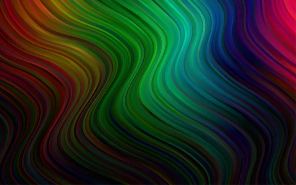 Lignes Ondulées Floues Différentes Formes Couleurs Une Vague Illustration Abstraite — Image vectorielle