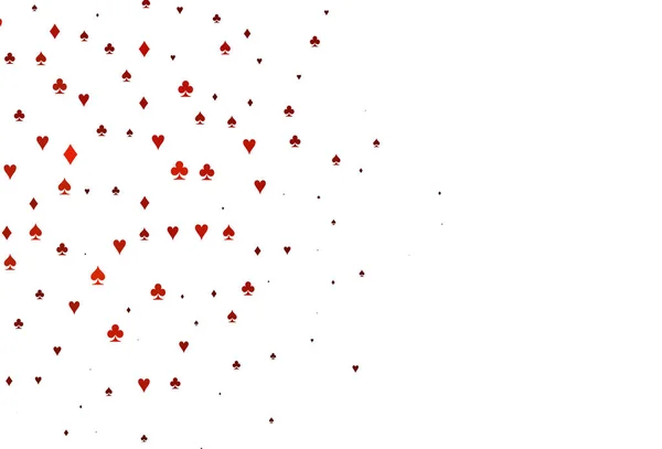 Disposition Vectorielle Rouge Clair Avec Des Éléments Cartes — Image vectorielle
