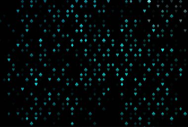 Kart sembollü koyu mavi vektör deseni.