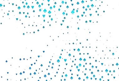 Oyun kartlarıyla hafif BLUE vektör dokusu.