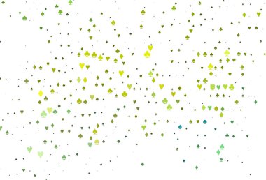 Açık Mavi, iskambil kağıtlı sarı vektör dokusu.