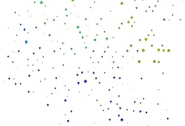 Açık Çokrenkli, iskambil kağıtlı Gökkuşağı vektör dokusu.