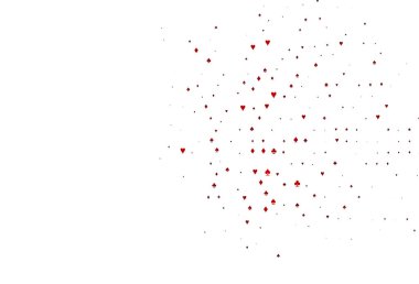 Oyun kartlarıyla Açık Kırmızı vektör dokusu.