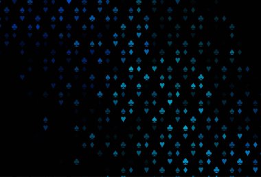 Kart işaretli koyu mavi vektör arkaplanı.