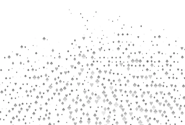 Argent Clair Couverture Vectorielle Grise Avec Symboles Jeu — Image vectorielle