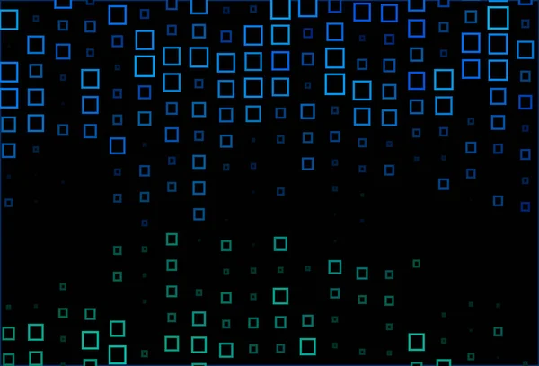 Темно Синій Зелений Векторне Компонування Лініями Прямокутниками — стоковий вектор