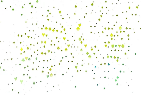 Hellblaue Gelbe Vektortextur Mit Spielkarten — Stockvektor