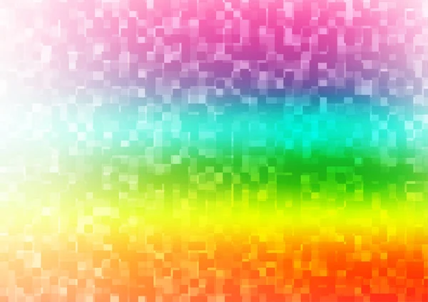 Lumière Multicolore Disposition Vectorielle Arc Ciel Avec Lignes Rectangles — Image vectorielle