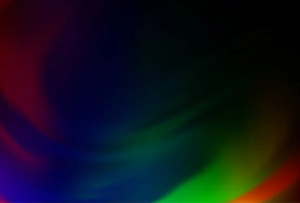 ダークマルチカラー レインボーベクトル光沢のある抽象的な背景 — ストックベクタ