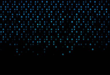 Kart işaretli koyu mavi vektör arkaplanı.