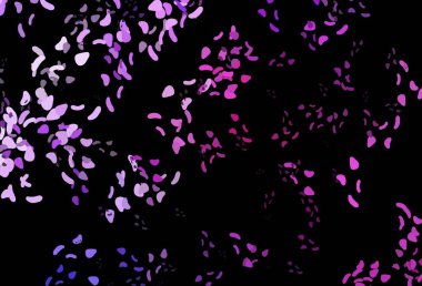 Koyu pembe, soyut şekilli mavi vektör arkaplan. Renkli rastgele şekillerle modern soyut illüstrasyon. İşiniz için en iyi akıllı tasarım.