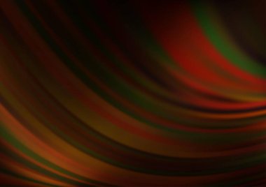 Bükülmüş kurdeleli vektör şablonu. Bulanık çizgilerden oluşan parlak çizimler. Reklamınız, broşürleriniz, broşürleriniz için yeni bir doku.