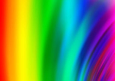 Bükülmüş kurdeleli vektör şablonu. Bulanık çizgilerden oluşan parlak çizimler. Reklamınız, broşürleriniz, broşürleriniz için yeni bir doku.