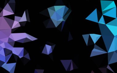 Açık Mavi, Kırmızı vektör düşük poli düzeni.