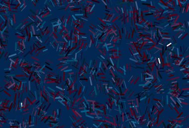 Koyu pembe, uzun çizgileri olan mavi vektör arkaplan. Bulanık arkaplanda gradyanı olan çizgiler. TV reklamları için arkaplan.