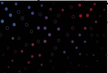 Koyu mavi, diskli kırmızı vektör dokusu. Parlak renkli soyut çemberlerin olduğu bir resim. İş reklamları için tasarım.