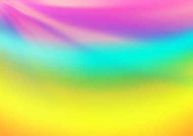 Bükülmüş kurdeleli vektör şablonu. Bulanık çizgilerden oluşan parlak çizimler. Reklamınız, broşürleriniz, broşürleriniz için yeni bir doku.