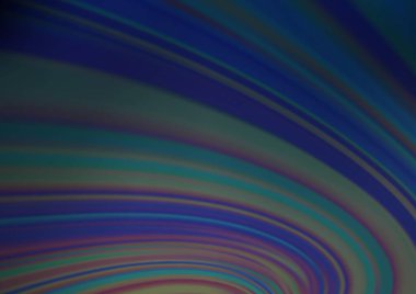 Bükülmüş kurdeleli vektör şablonu. Bulanık çizgilerden oluşan parlak çizimler. Reklamınız, broşürleriniz, broşürleriniz için yeni bir doku.