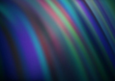 Bükülmüş kurdeleli vektör şablonu. Bulanık çizgilerden oluşan parlak çizimler. Reklamınız, broşürleriniz, broşürleriniz için yeni bir doku.