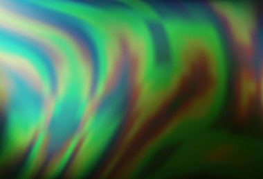 Bükülmüş kurdeleli vektör şablonu. Bulanık çizgilerden oluşan parlak çizimler. Reklamınız, broşürleriniz, broşürleriniz için yeni bir doku.