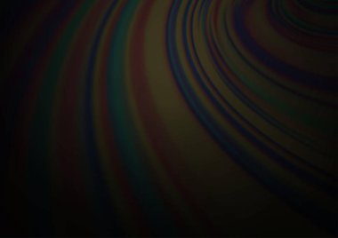 Bükülmüş kurdeleli vektör şablonu. Bulanık çizgilerden oluşan parlak çizimler. Reklamınız, broşürleriniz, broşürleriniz için yeni bir doku.