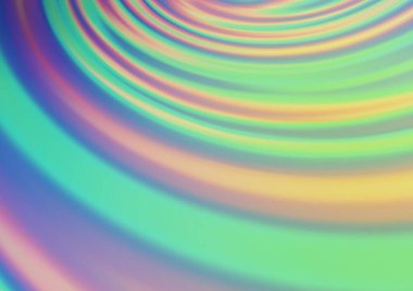 Bükülmüş kurdeleli vektör şablonu. Bulanık çizgilerden oluşan parlak çizimler. Reklamınız, broşürleriniz, broşürleriniz için yeni bir doku.