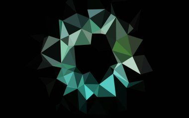 Açık Yeşil, Sarı vektör parlayan üçgen arkaplan.