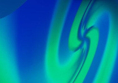 Bükülmüş kurdeleli vektör şablonu. Bulanık çizgilerden oluşan parlak çizimler. Reklamınız, broşürleriniz, broşürleriniz için yeni bir doku.