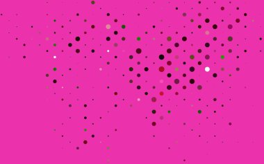 Daireli parlak renk vektör şablonu. Dairesel ve diskli modern soyut illüstrasyon. İş reklamları için tasarım.