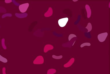 Soyut biçimlere sahip açık mor vektör arkaplanı. Rastgele şekillerle soyut tarzda dekoratif tasarım. Kartvizitiniz için modern tasarım.