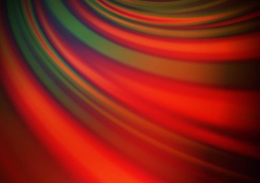 Bükülmüş kurdeleli vektör şablonu. Bulanık çizgilerden oluşan parlak çizimler. Reklamınız, broşürleriniz, broşürleriniz için yeni bir doku.