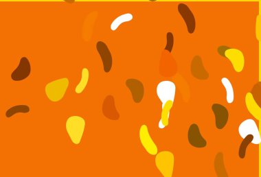 Soyut biçimlerde Light Orange vektör arkaplanı. Modern tarzda değişen renkli kaotik formlar. Web siteniz için basit tasarım.