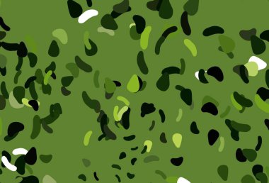 Rastgele şekilli açık yeşil vektör dokusu. Soyut tarzda rengarenk gradyan şekilleri olan bir resim. Duvar kağıtları için zarif tasarım.