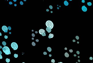 Sıvı şekilli koyu mavi vektör şablonu. Mermer şeklinde parlak eğri çizimler. Web siteniz için mermer tasarımı.