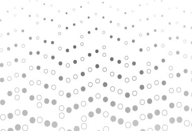 Açık gümüş, dairesel şekilli gri vektör düzeni. Parlak renkli soyut çemberlerin olduğu bir resim. İş reklamları için tasarım.