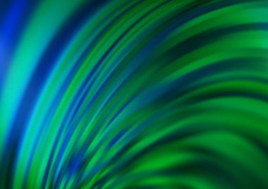 Bükülmüş kurdeleli vektör şablonu. Bulanık çizgilerden oluşan parlak çizimler. Reklamınız, broşürleriniz, broşürleriniz için yeni bir doku.