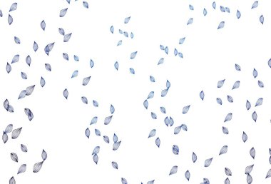 Soyut renkli yapraklarla dekoratif illüstrasyon. Web sitesi için desenli desen.