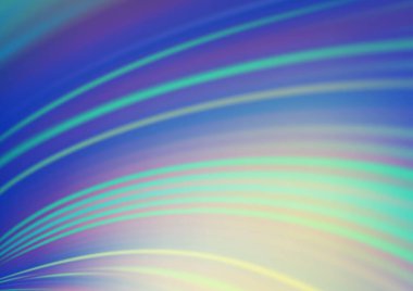 Bükülmüş kurdeleli vektör şablonu. Bulanık çizgilerden oluşan parlak çizimler. Reklamınız, broşürleriniz, broşürleriniz için yeni bir doku.