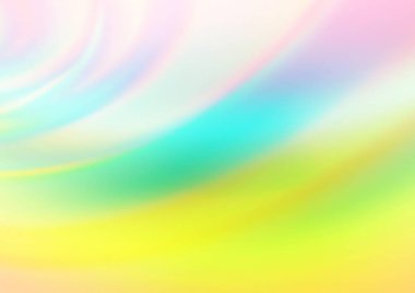 Bükülmüş kurdeleli vektör şablonu. Bulanık çizgilerden oluşan parlak çizimler. Reklamınız, broşürleriniz, broşürleriniz için yeni bir doku.