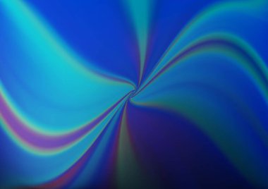 Bükülmüş kurdeleli vektör şablonu. Bulanık çizgilerden oluşan parlak çizimler. Reklamınız, broşürleriniz, broşürleriniz için yeni bir doku.