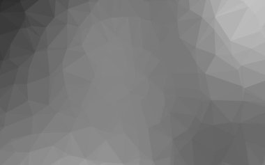 Açık gümüş, gri vektör bulanık üçgen şablonu. Gradyanı olan üçgen geometrik örnek. İş tasarımınız için üçgen desen.