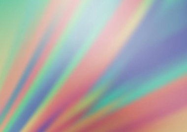 Bükülmüş kurdeleli vektör şablonu. Bulanık çizgilerden oluşan parlak çizimler. Reklamınız, broşürleriniz, broşürleriniz için yeni bir doku.