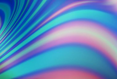 Bükülmüş kurdeleli vektör şablonu. Bulanık çizgilerden oluşan parlak çizimler. Reklamınız, broşürleriniz, broşürleriniz için yeni bir doku.