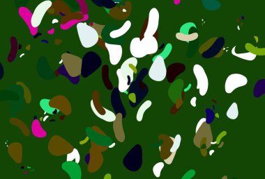 Aydınlık Çokrenkli, soyut şekilli Gökkuşağı vektör arkaplanı. 