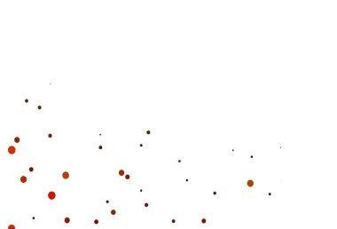 Dairesel şekilli hafif turuncu vektör düzeni. Renkli su damlaları olan modern soyut çizimler. Suyun deseni, yağmur damlaları.