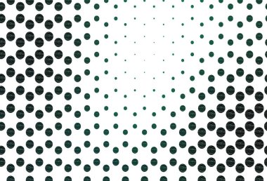 Noktalı açık yeşil vektör arkaplanı. Bulanık yağmur damlaları olan soyut bir çizim. Suyun deseni, yağmur damlaları.
