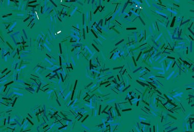 Koyu mavi, renkli çizgileri olan yeşil vektör dokusu. Bulanık dekoratif tasarım basit bir şekilde çizgilerle. Web siteleri, iniş sayfaları için desen.