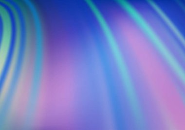 Bükülmüş kurdeleli vektör şablonu. Bulanık çizgilerden oluşan parlak çizimler. Reklamınız, broşürleriniz, broşürleriniz için yeni bir doku.