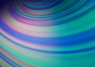 Bükülmüş kurdeleli vektör şablonu. Bulanık çizgilerden oluşan parlak çizimler. Reklamınız, broşürleriniz, broşürleriniz için yeni bir doku.