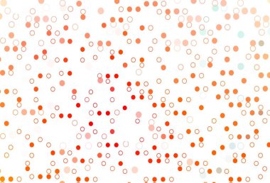 Dairesel açık kırmızı vektör şablonu. Renkli su damlaları olan modern soyut çizimler. Güzel web siteleri için desen.